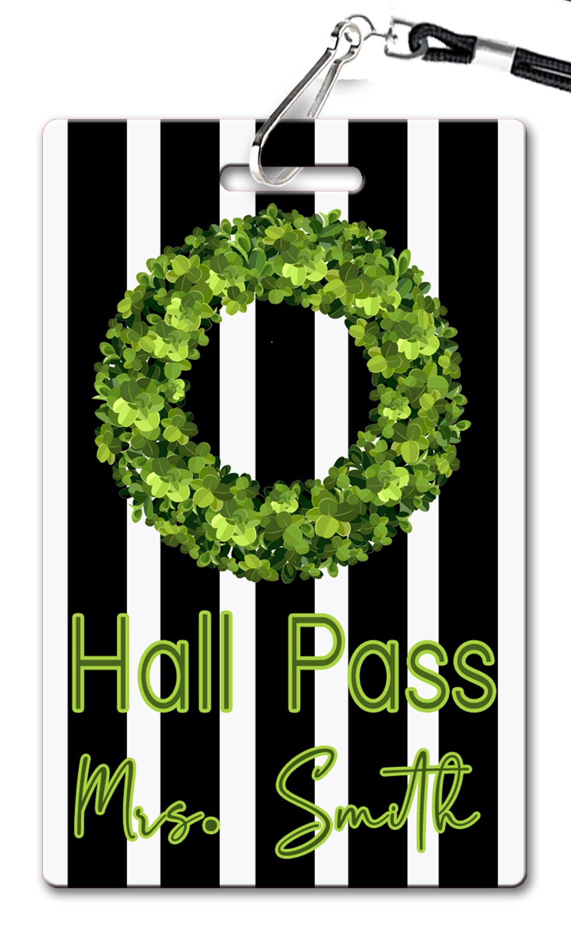 Boxwood Wreath Hall Passes (Set of 10)