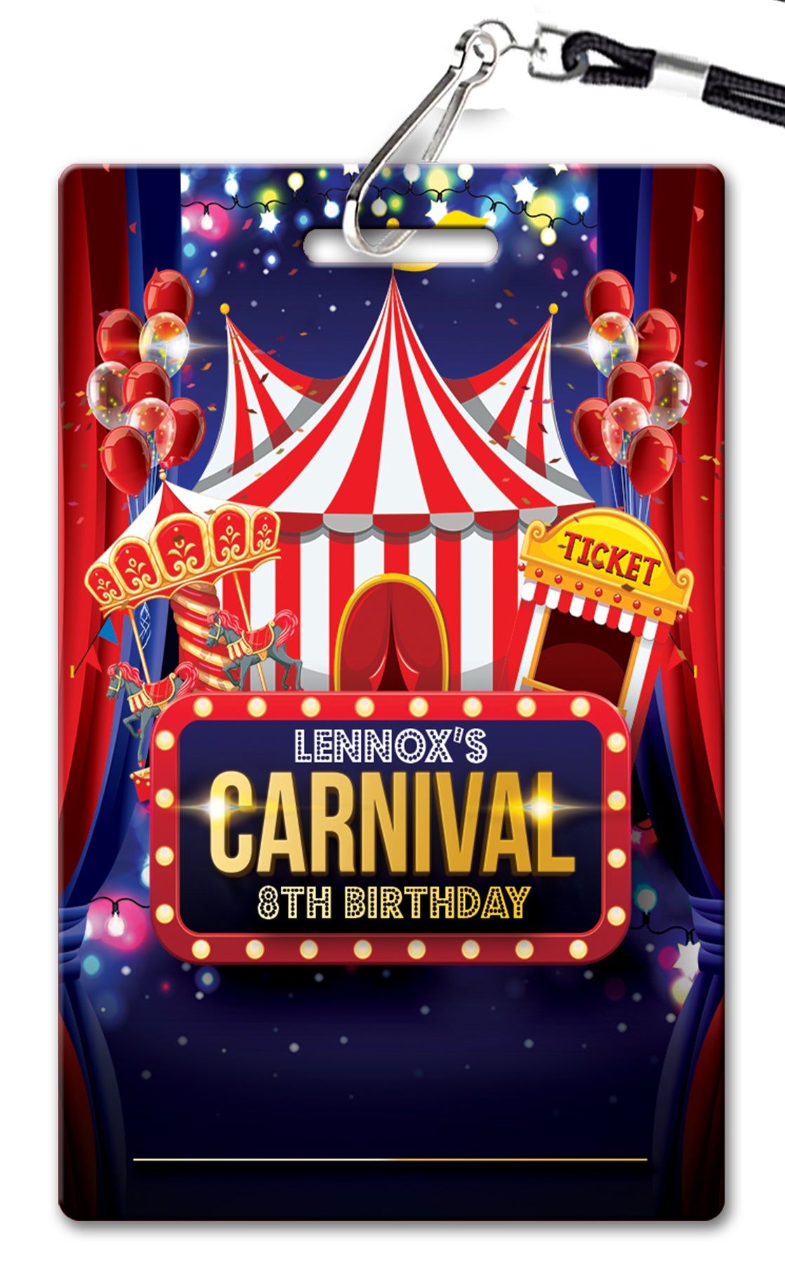 Carnival Birthday Invitation