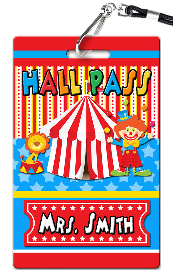 Circus Carnival Hall Passes (Set of 10)