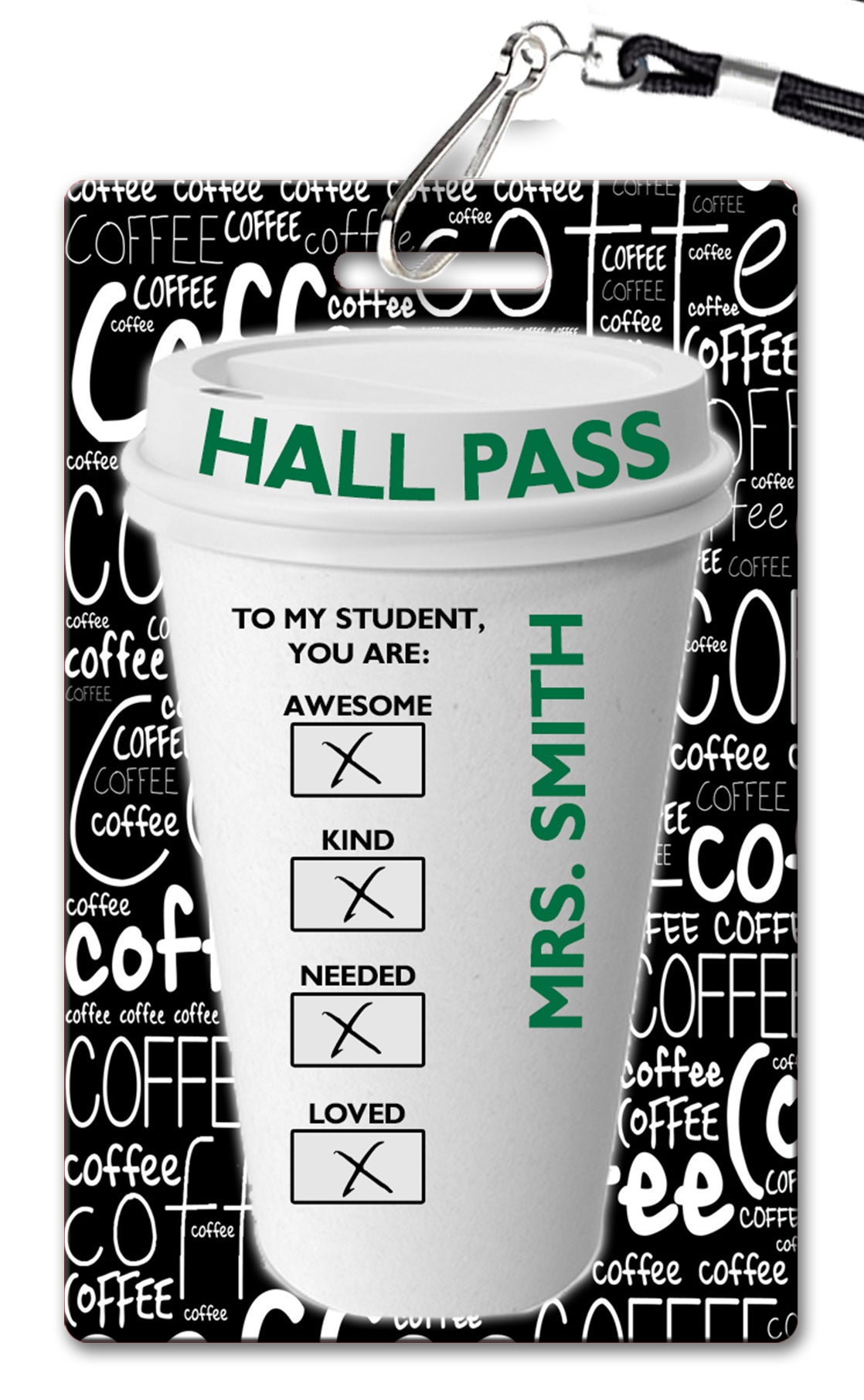 Coffee Hall Passes (Set of 10)