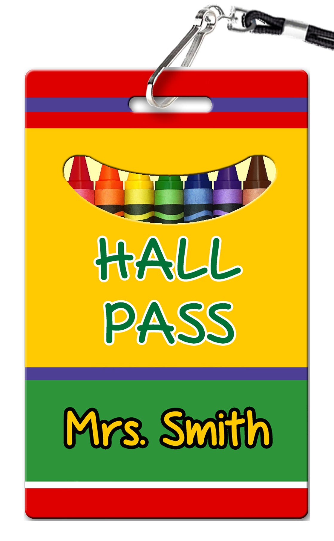 Crayon Hall Passes (Set of 10)