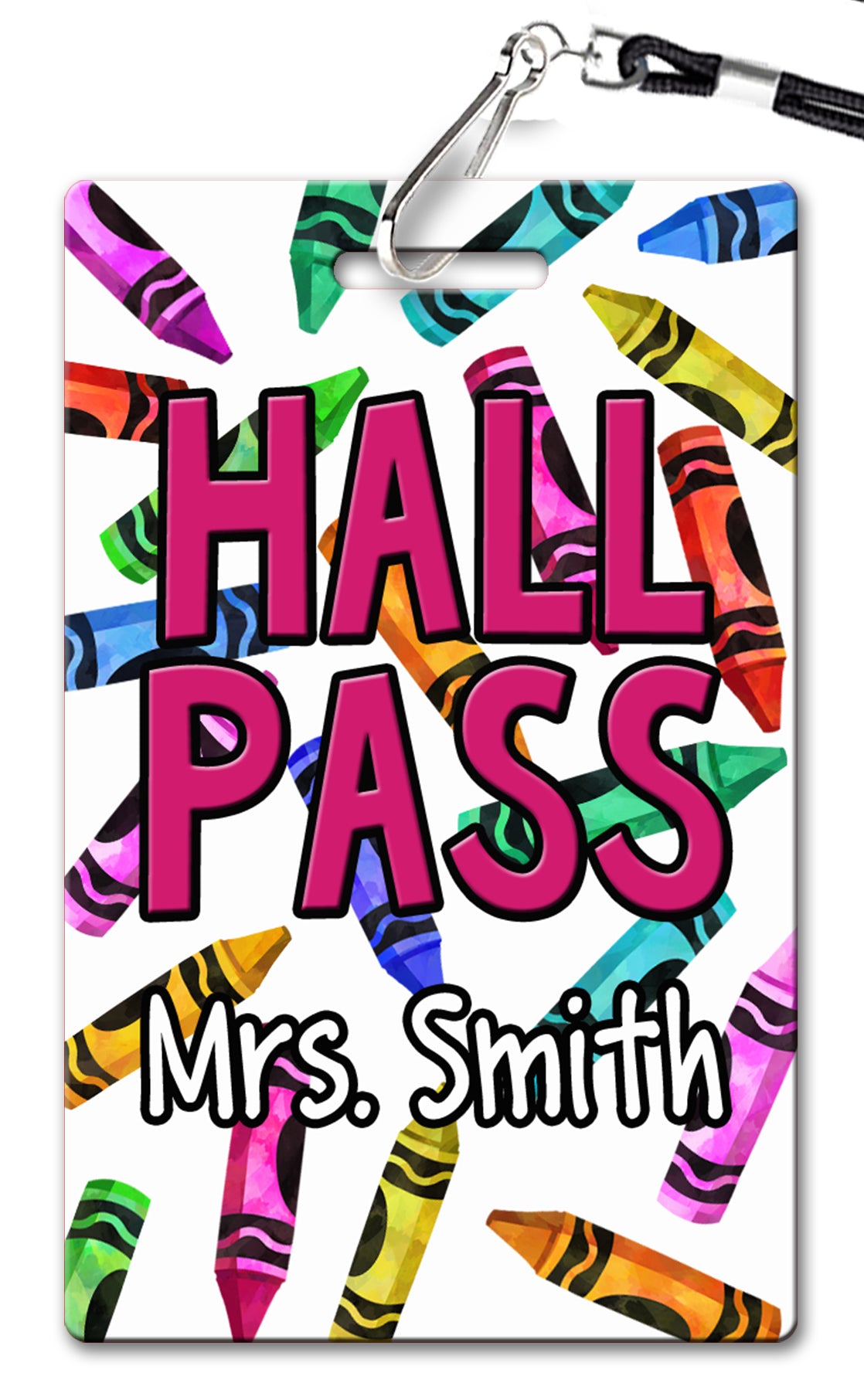 Crayons Hall Passes (Set of 10)