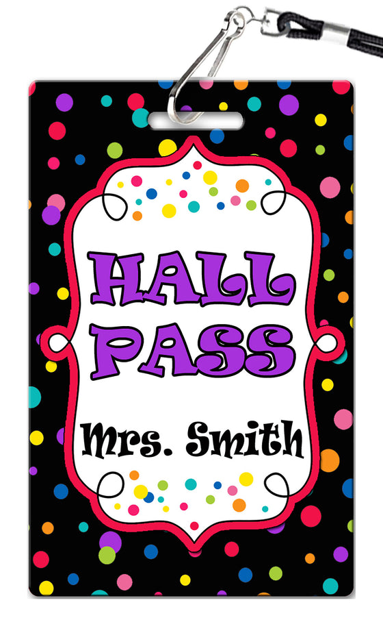 Dots Hall Passes (Set of 10)