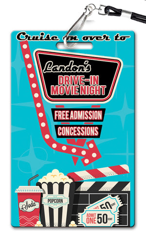 Drive In Movie Birthday Invitation