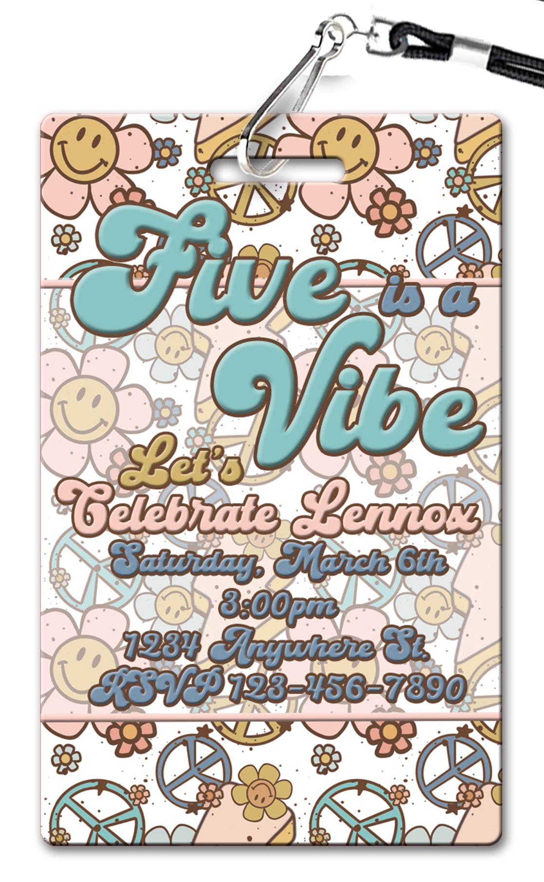 Flower Power Birthday Invitation