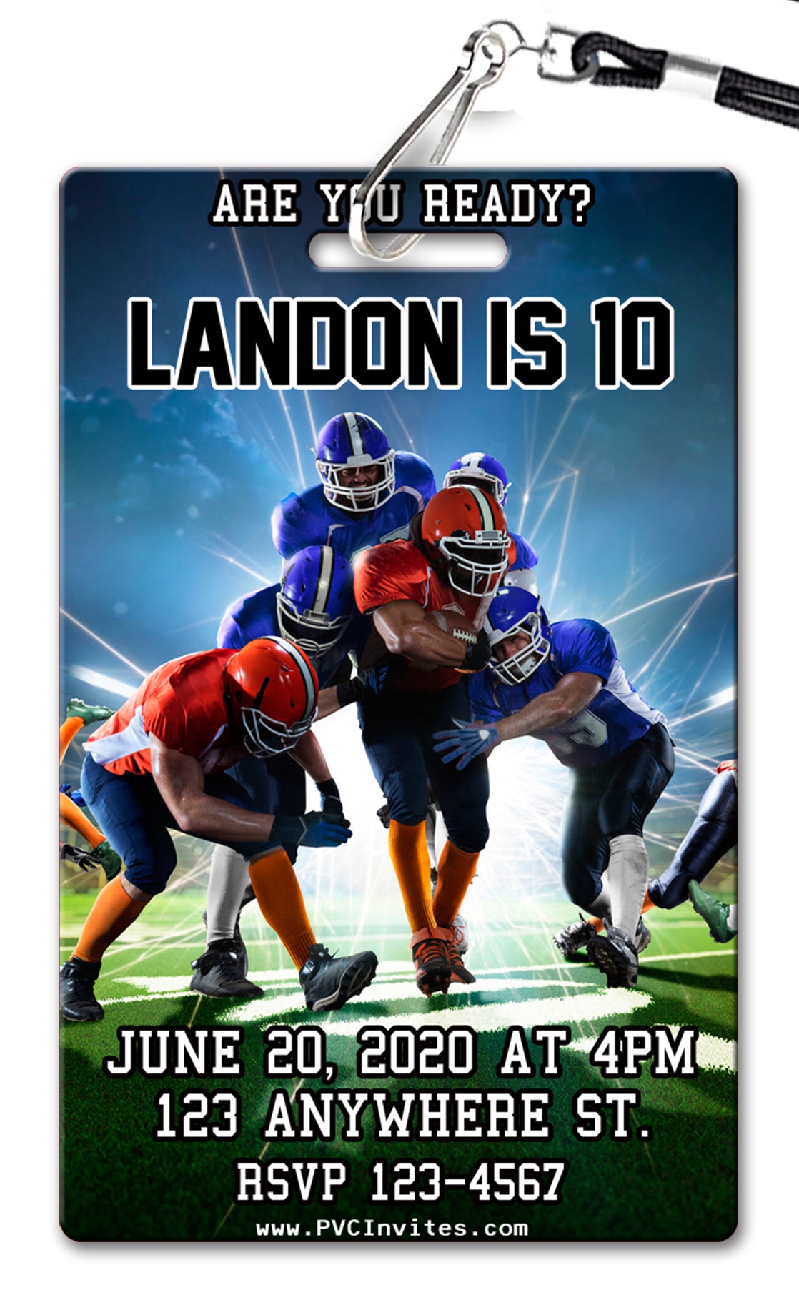 Football Birthday Invitation