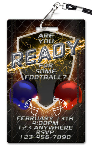 Football Birthday Invitation