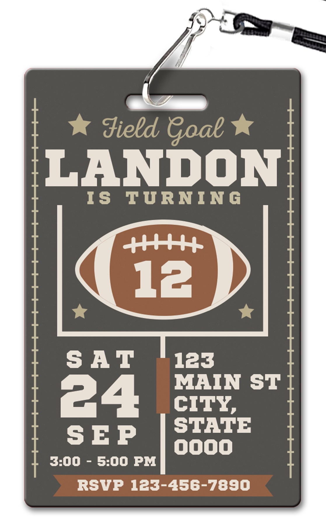 Football Party Invitation