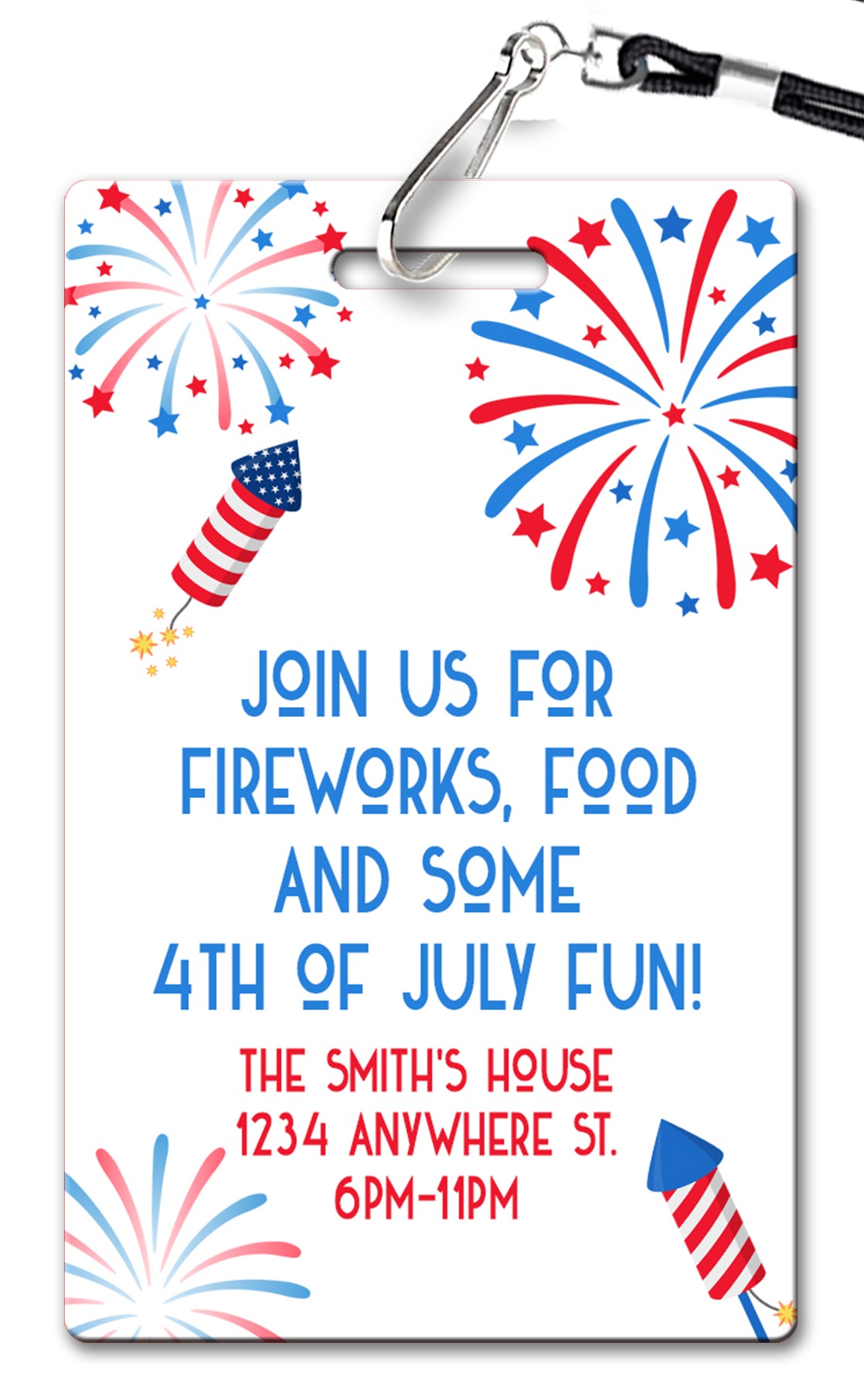 Fourth of July Fireworks Invitations
