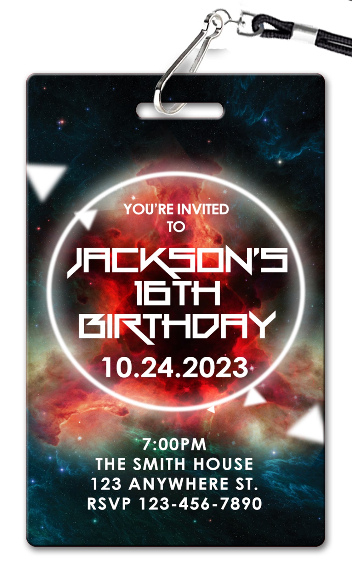 Galaxy Birthday Invitation