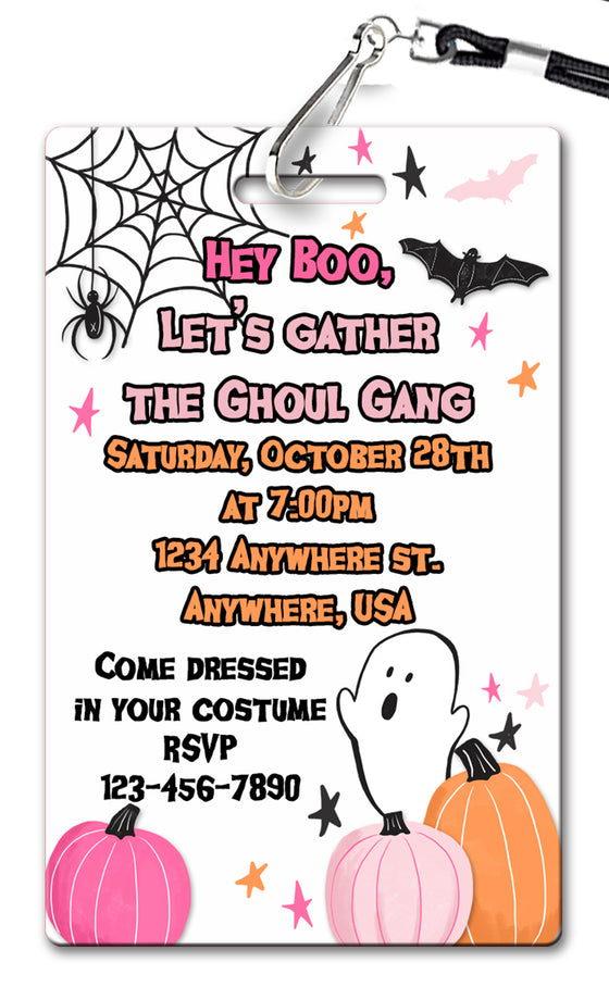 Ghoul Gang Party Invitation