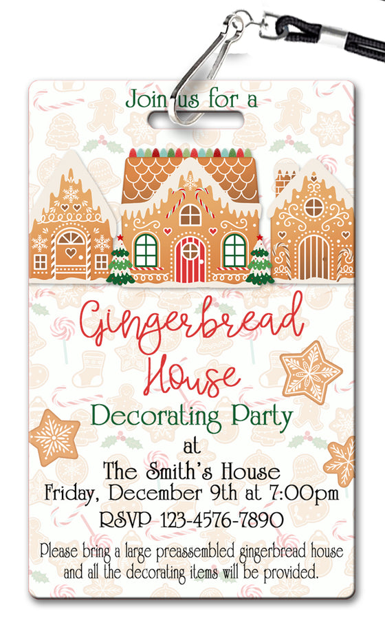 Gingerbread Invitation