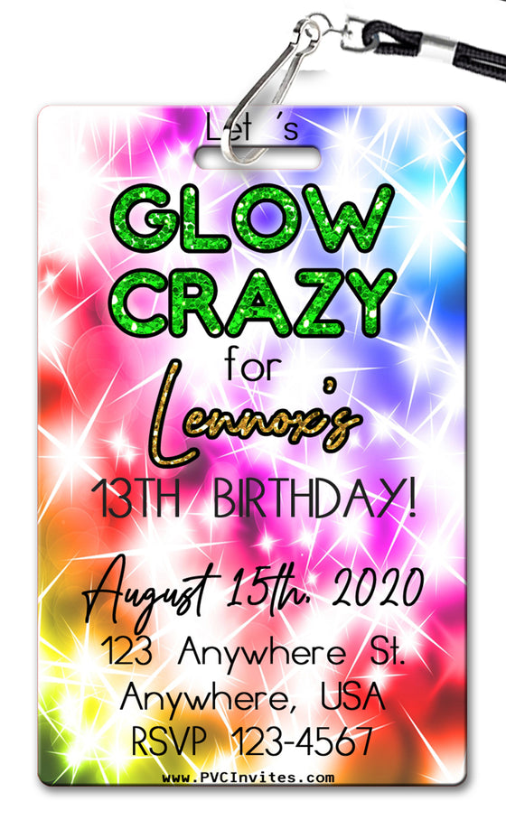 Glow Birthday Invitation