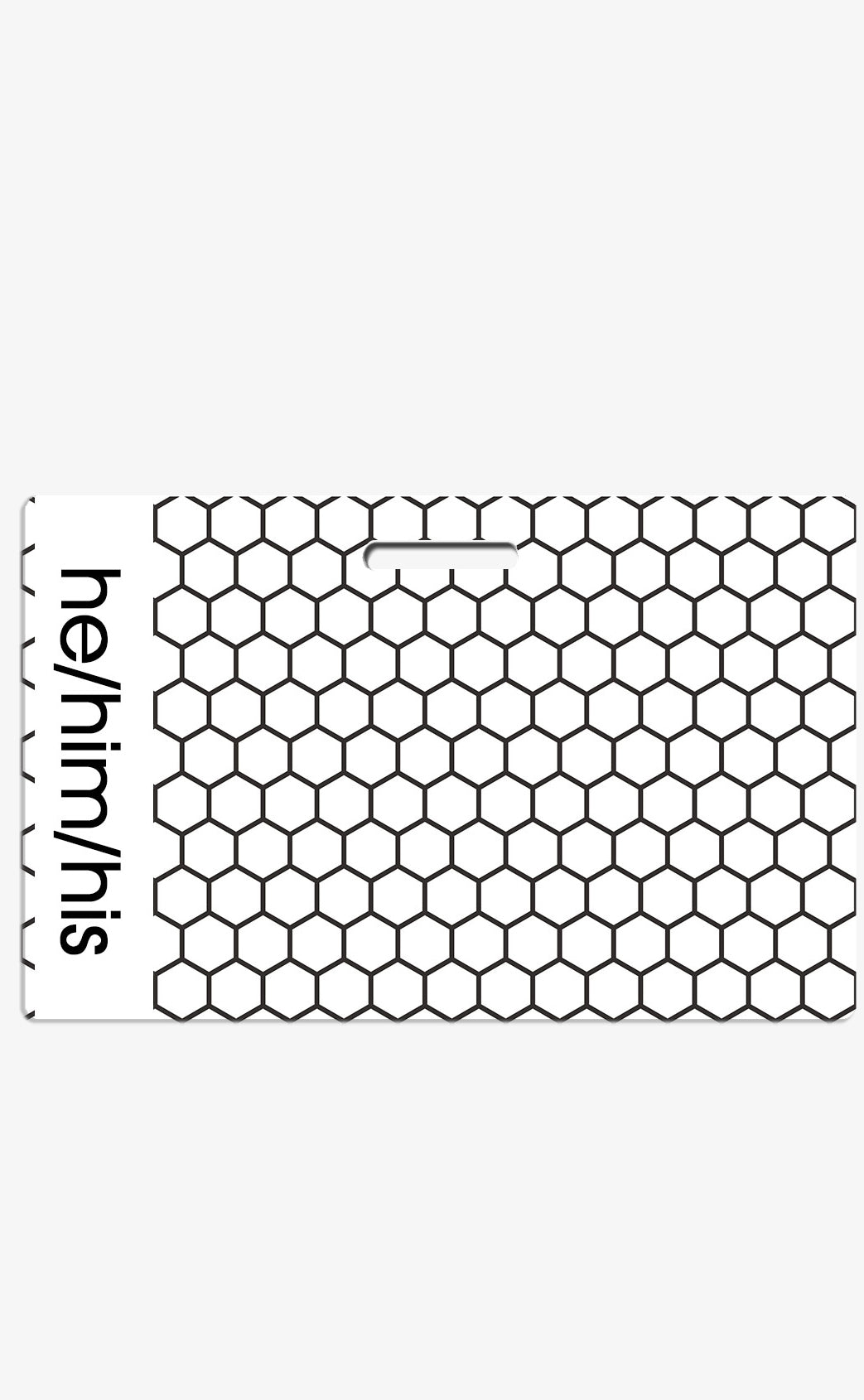 Hexagon Pronouns Badge Buddy