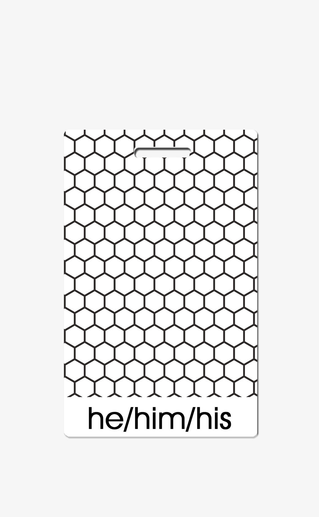 Hexagon Pronouns Badge Buddy