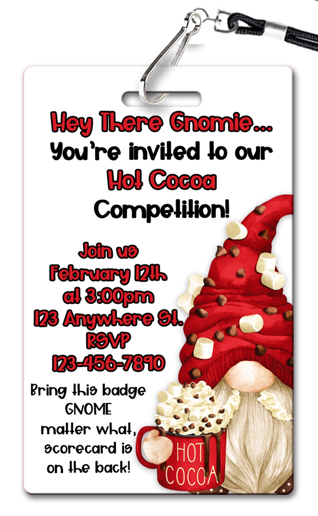 Hot Cocoa Party Invitation