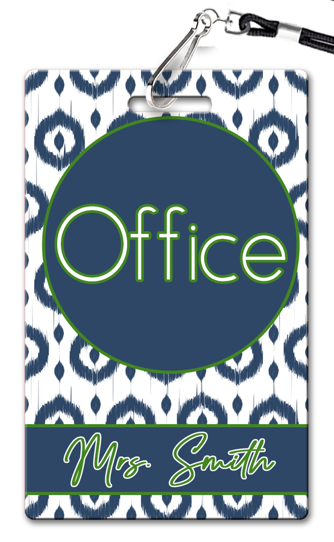 Ikat Hall Passes (Set of 10)