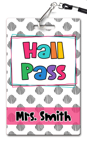 Black, White, and Brights Hall Pass Set by Joey Udovich