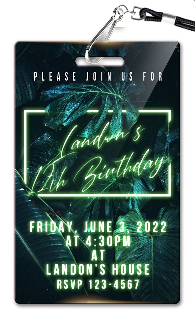 Jungle Birthday Invitation