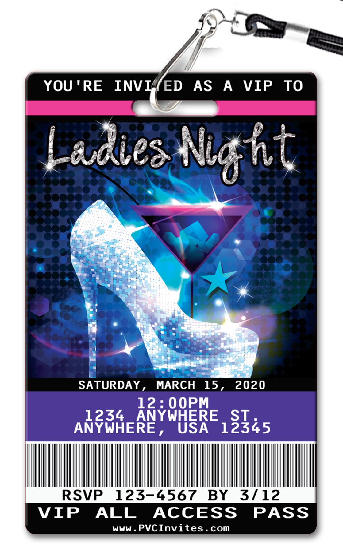 Ladies Night Birthday Invitation