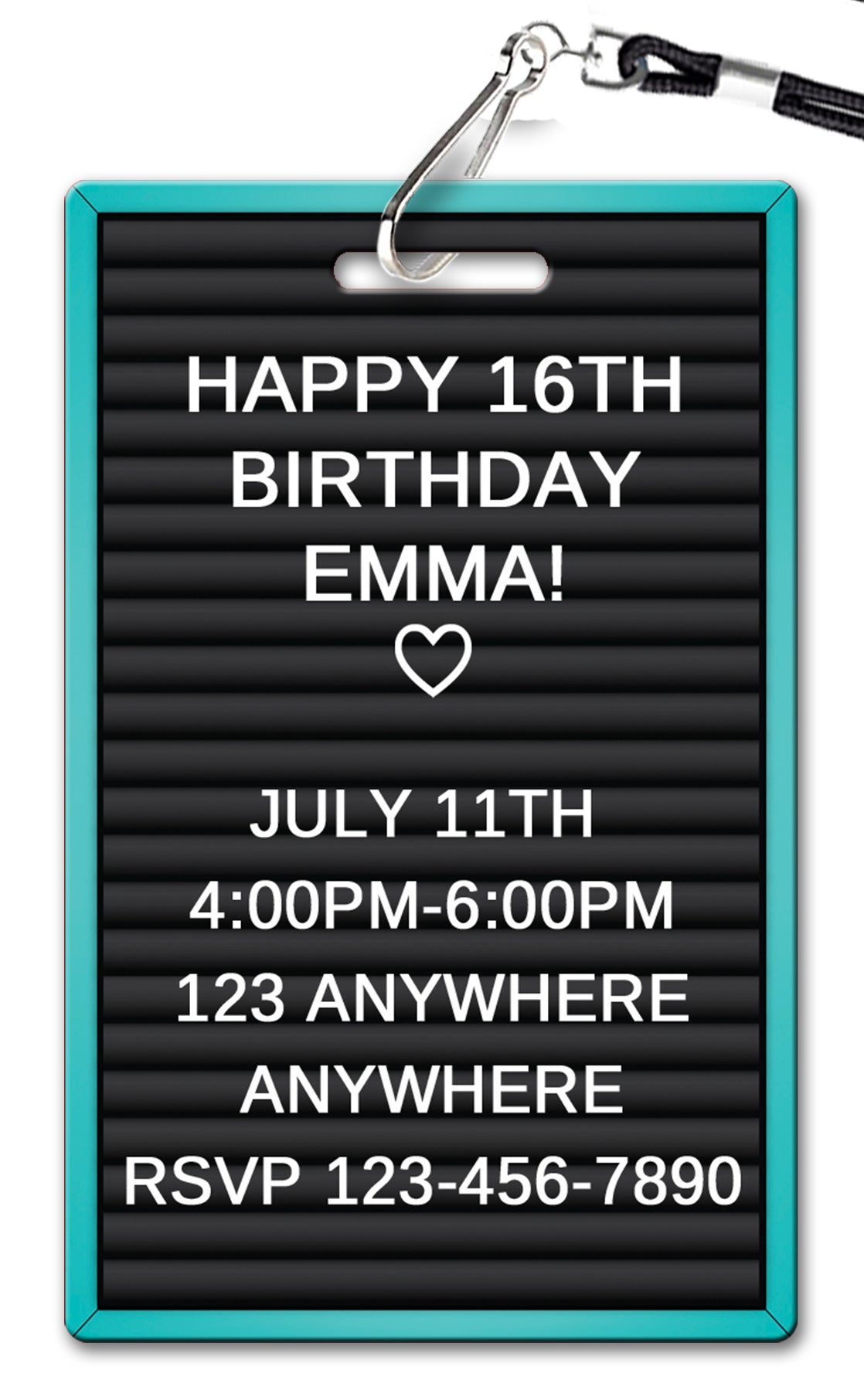 Letterboard Invitation