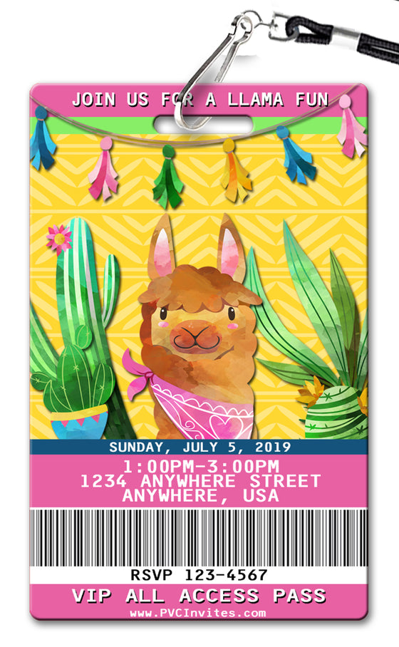 Llama (v2) Birthday Invitation