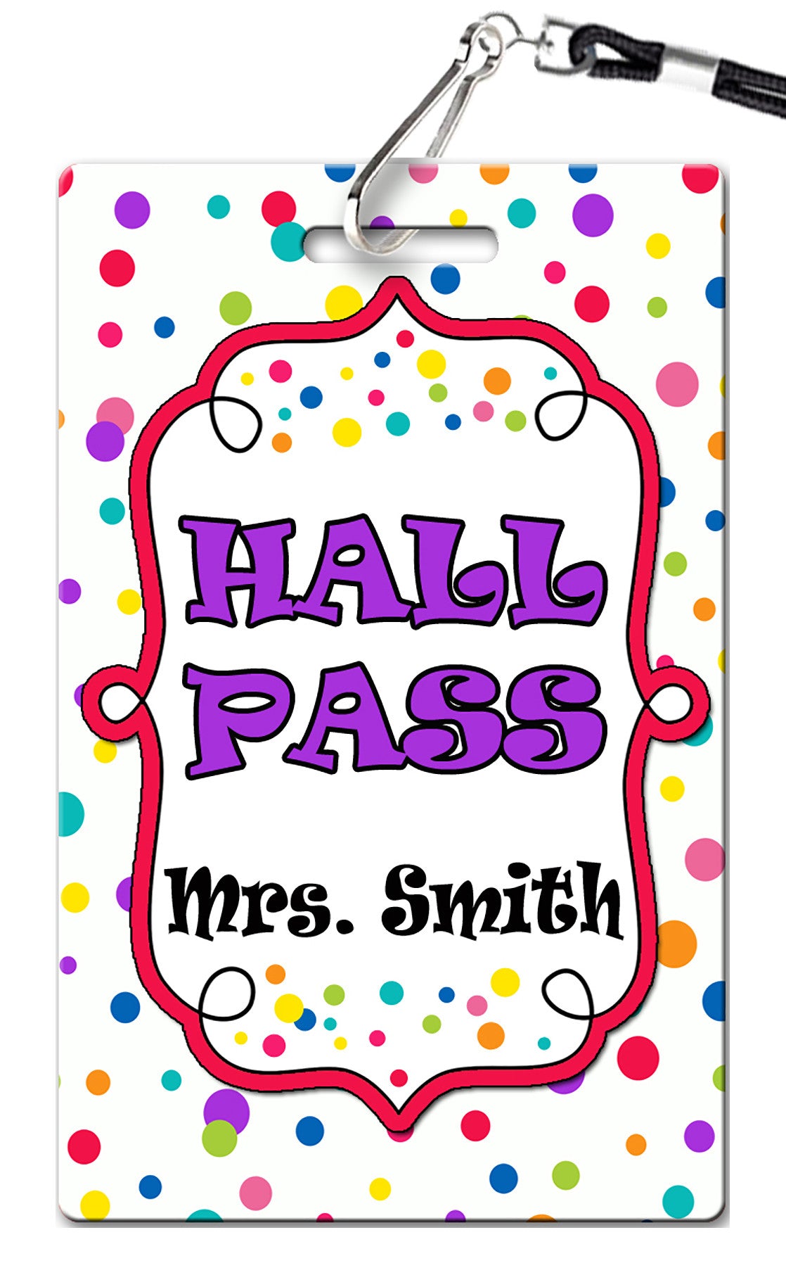 Dots Hall Passes (Set of 10)