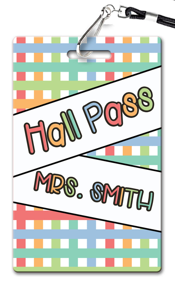 Mad About Plaid Hall Passes (Set of 10)