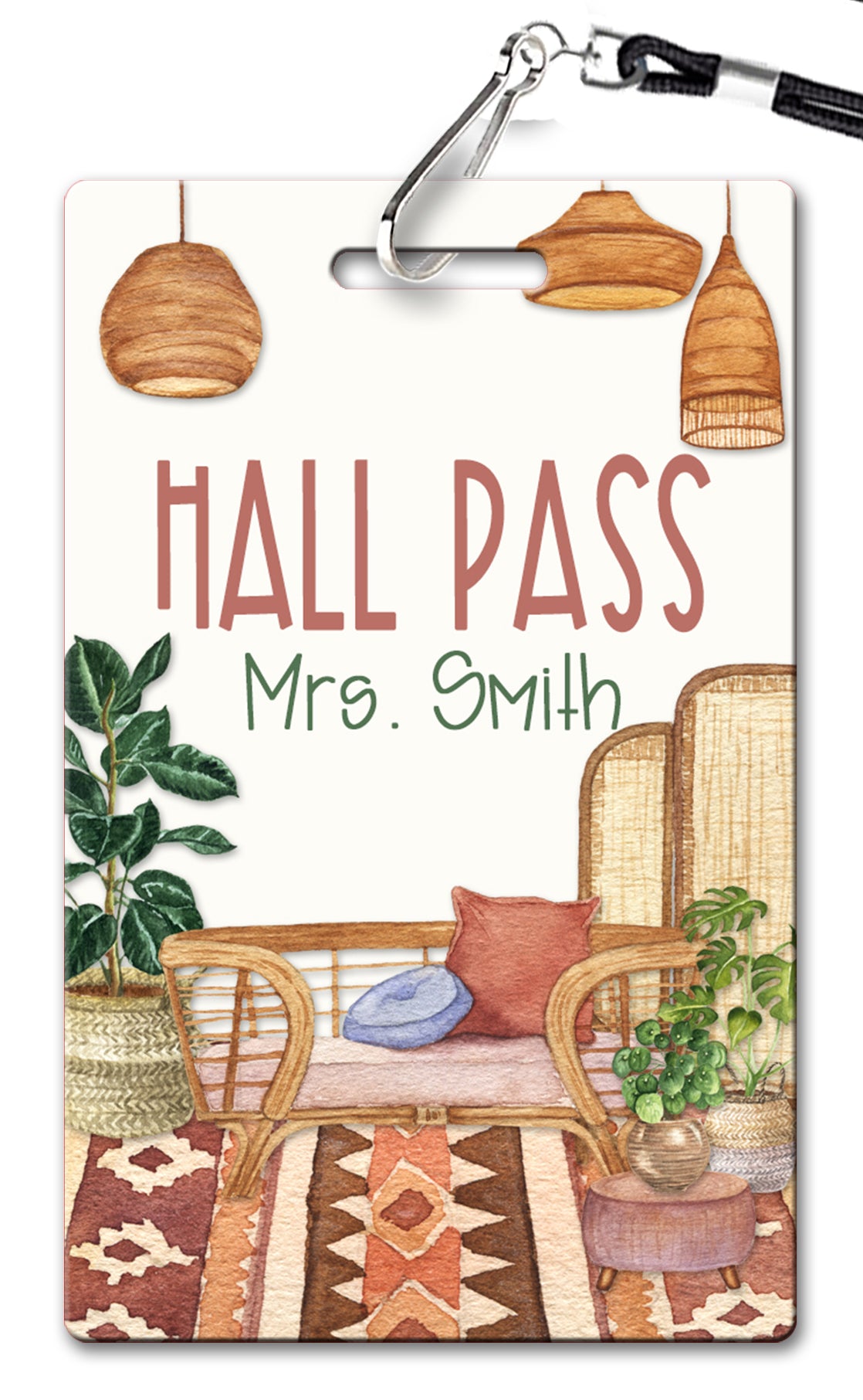 Modern Boho Hall Passes (Set of 10)