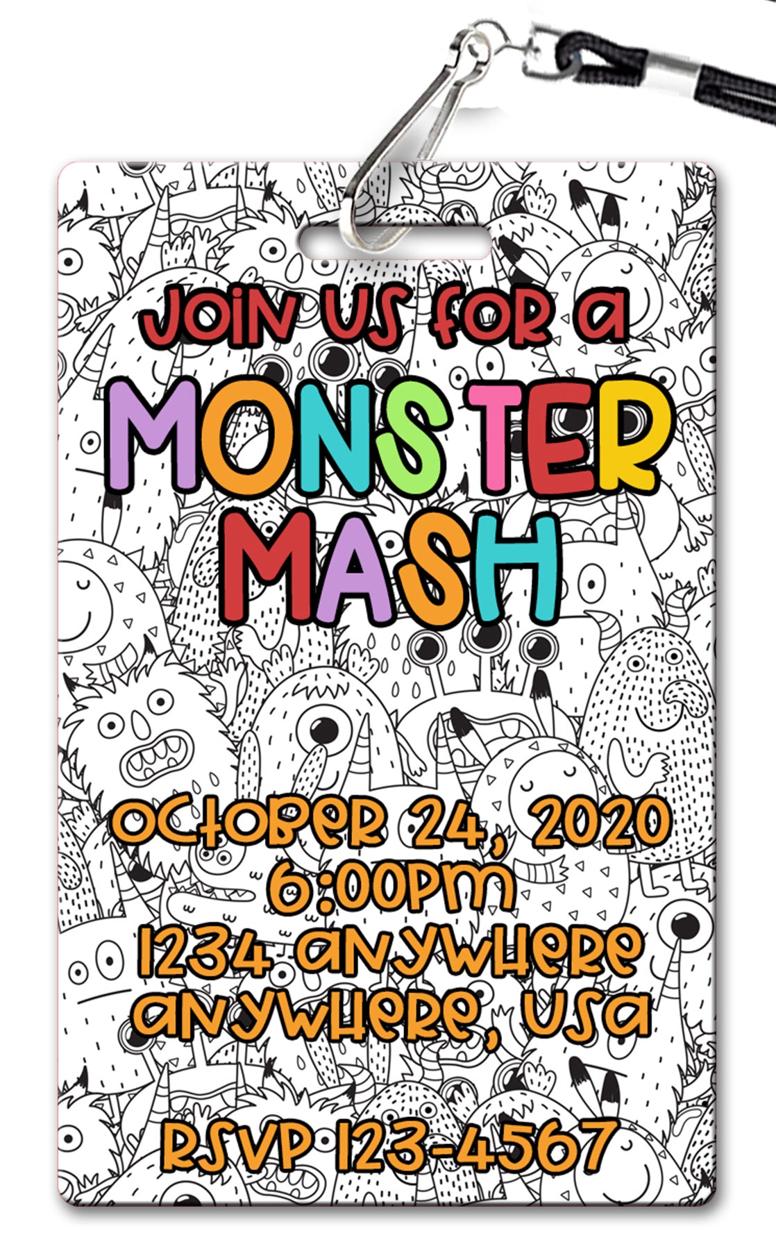 Monster Mash Invitation