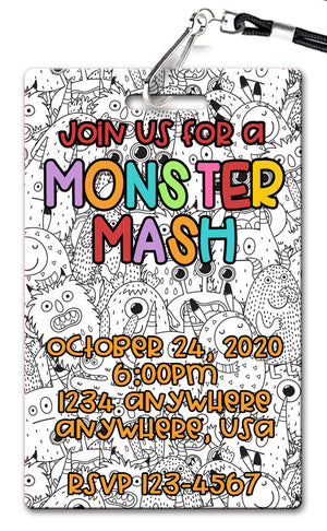 Monster Mash Invitation