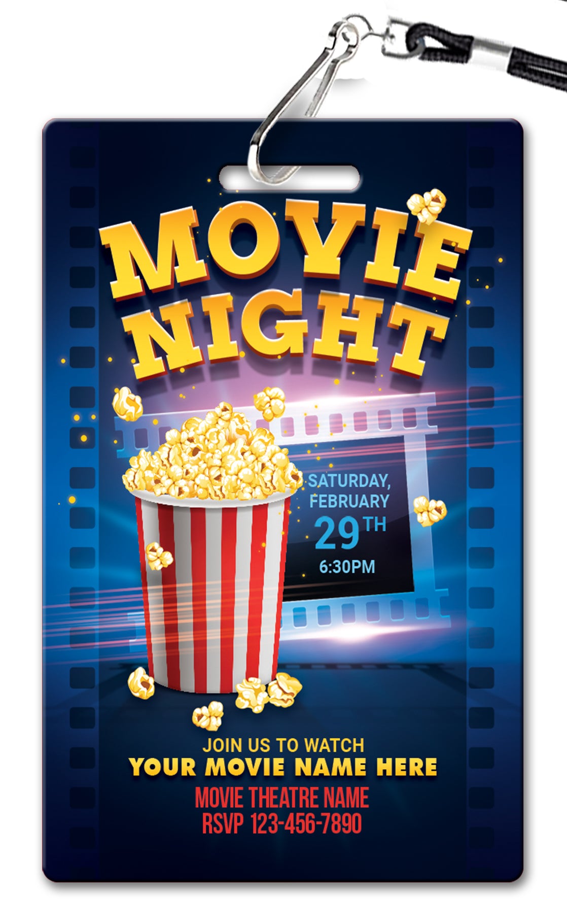 Movie Night Party Invitation