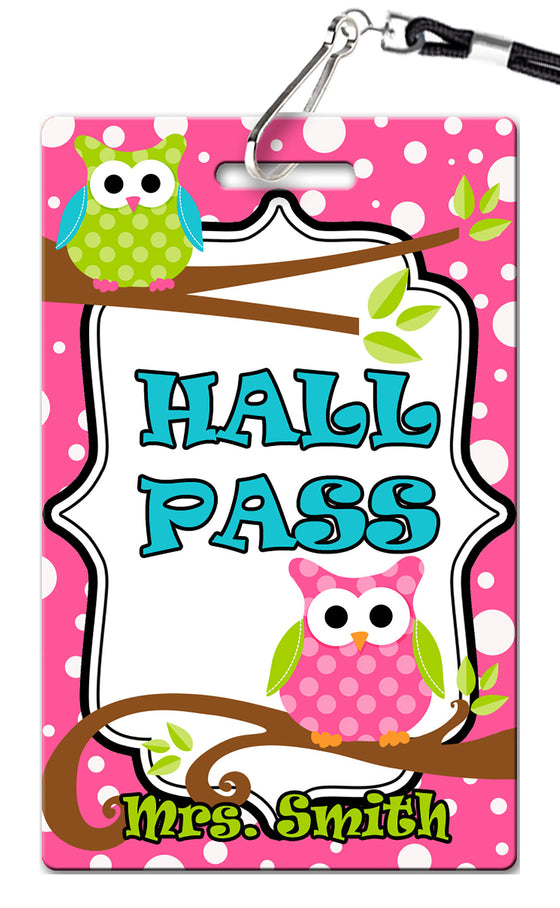 Owl Hall Passes (Set of 10)