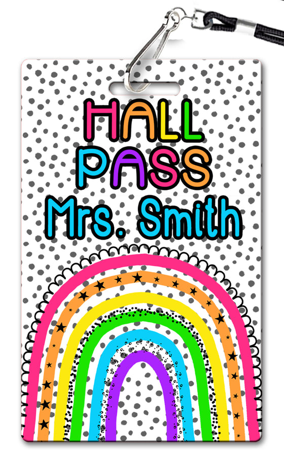 Painted Rainbow Hall Passes (Set of 10)