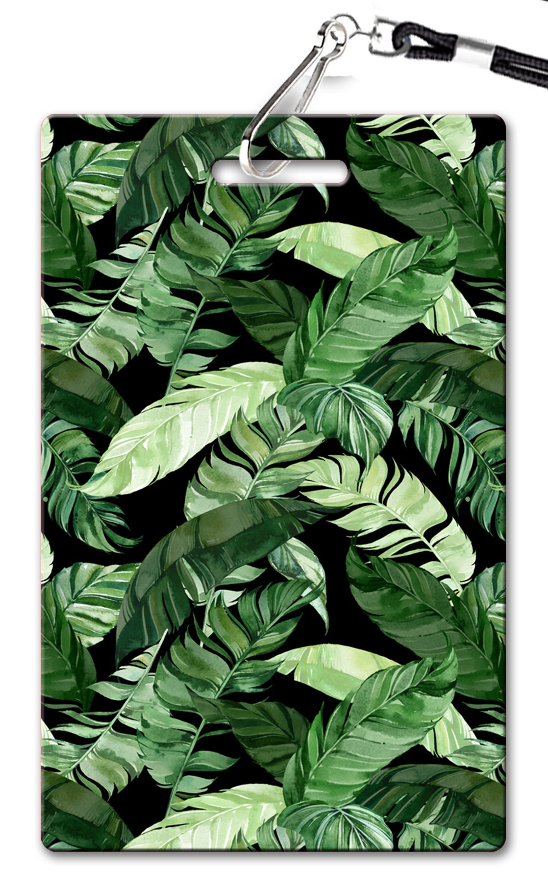 Palm Leaf Black Birthday Invitation