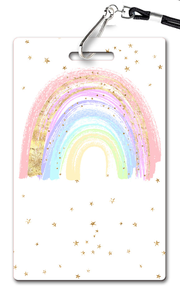 Pastel Rainbows Birthday Invitation