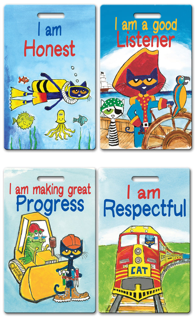 Pete the Cat Theme Brag Tags (Set of 8)