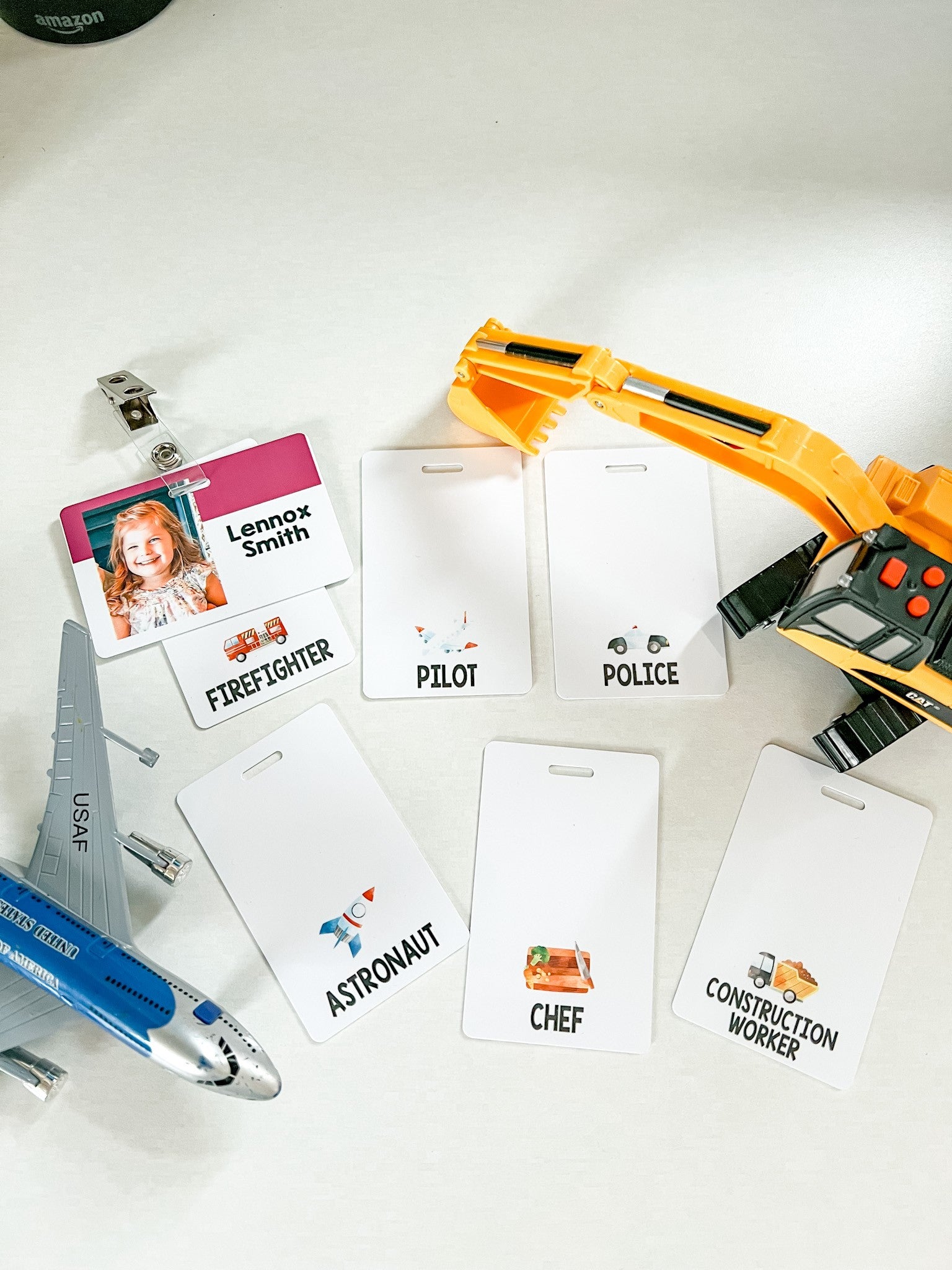 Dramatic Play Occupation Badge Set - Version 2 (7 Cards)