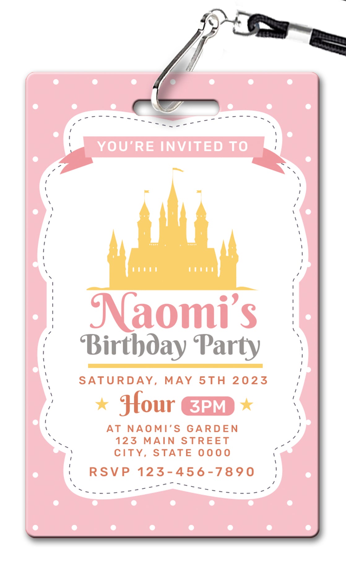 Castle Birthday Invitation