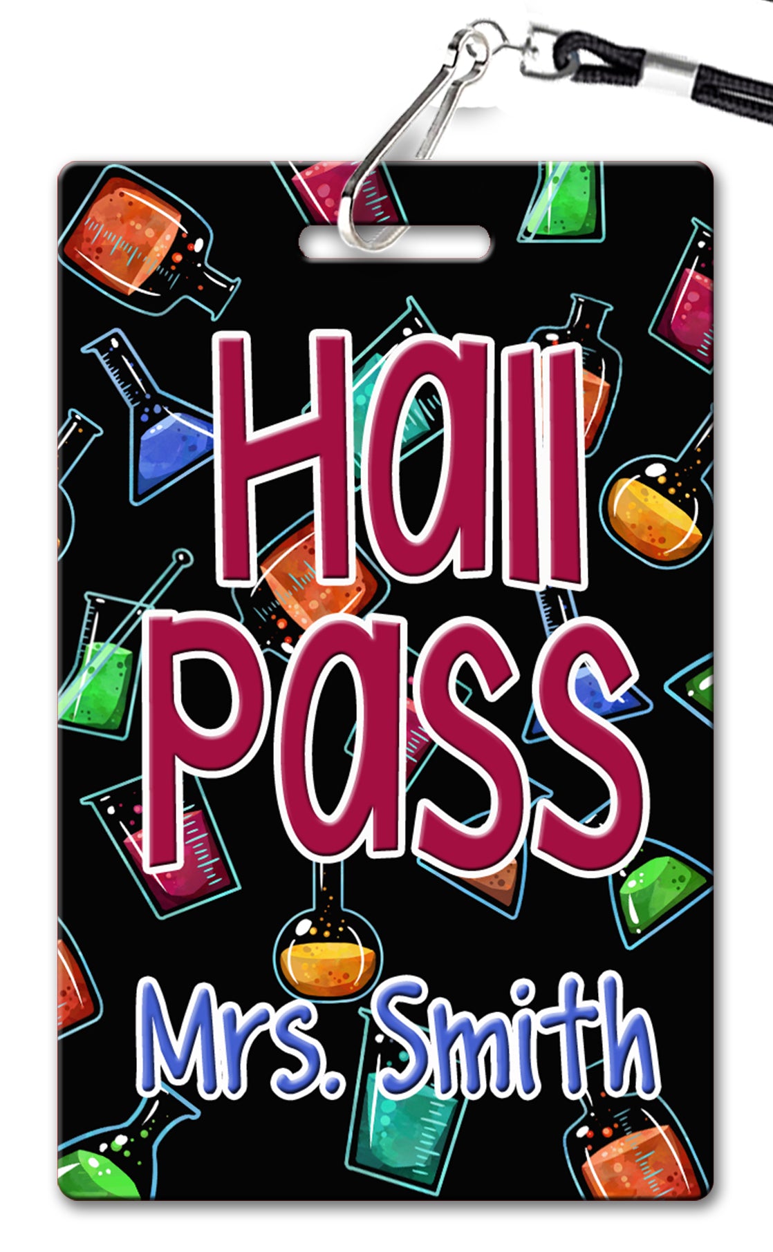 Science Beakers Hall Passes (Set of 10)