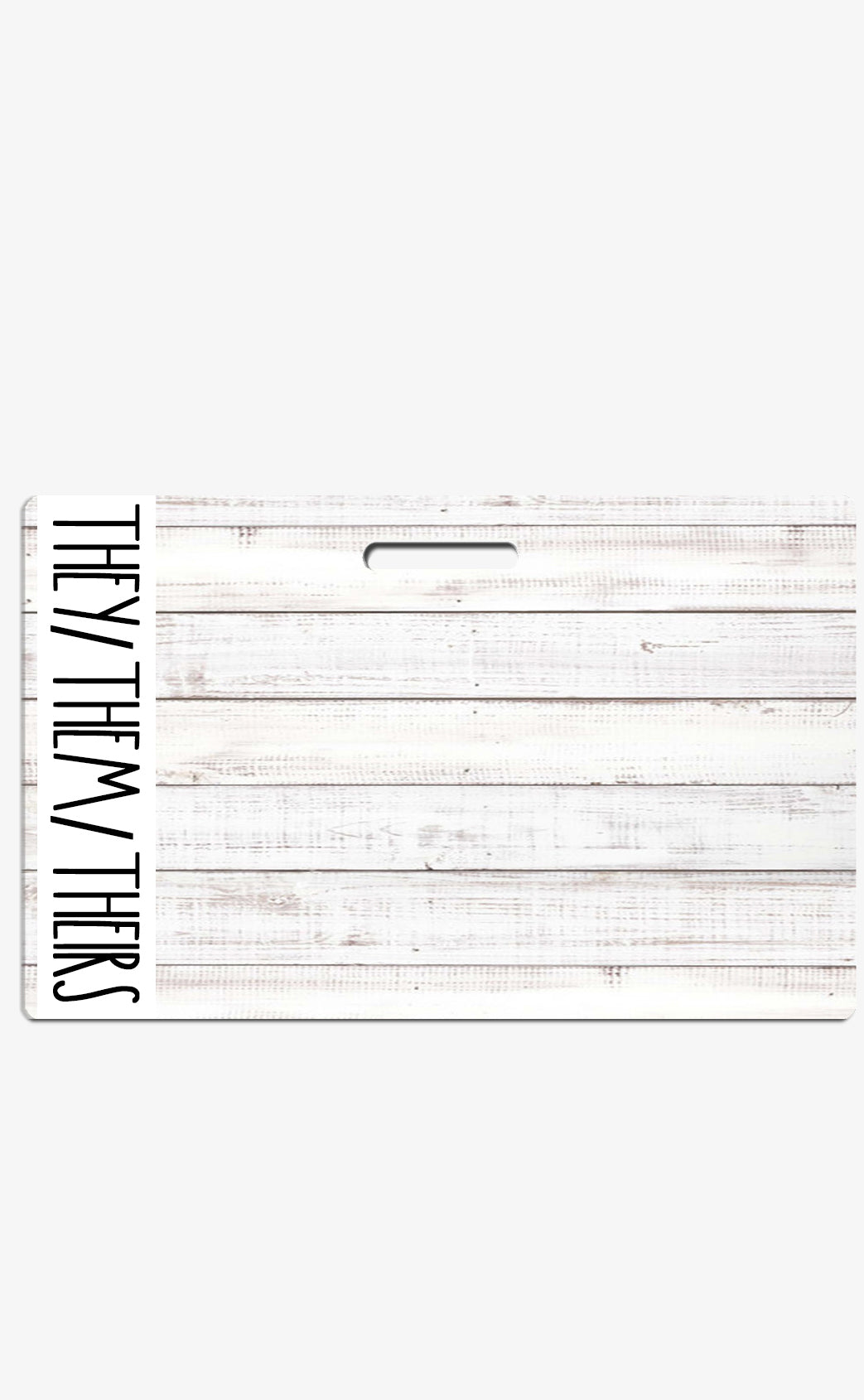 Shiplap Pronouns Badge Buddy