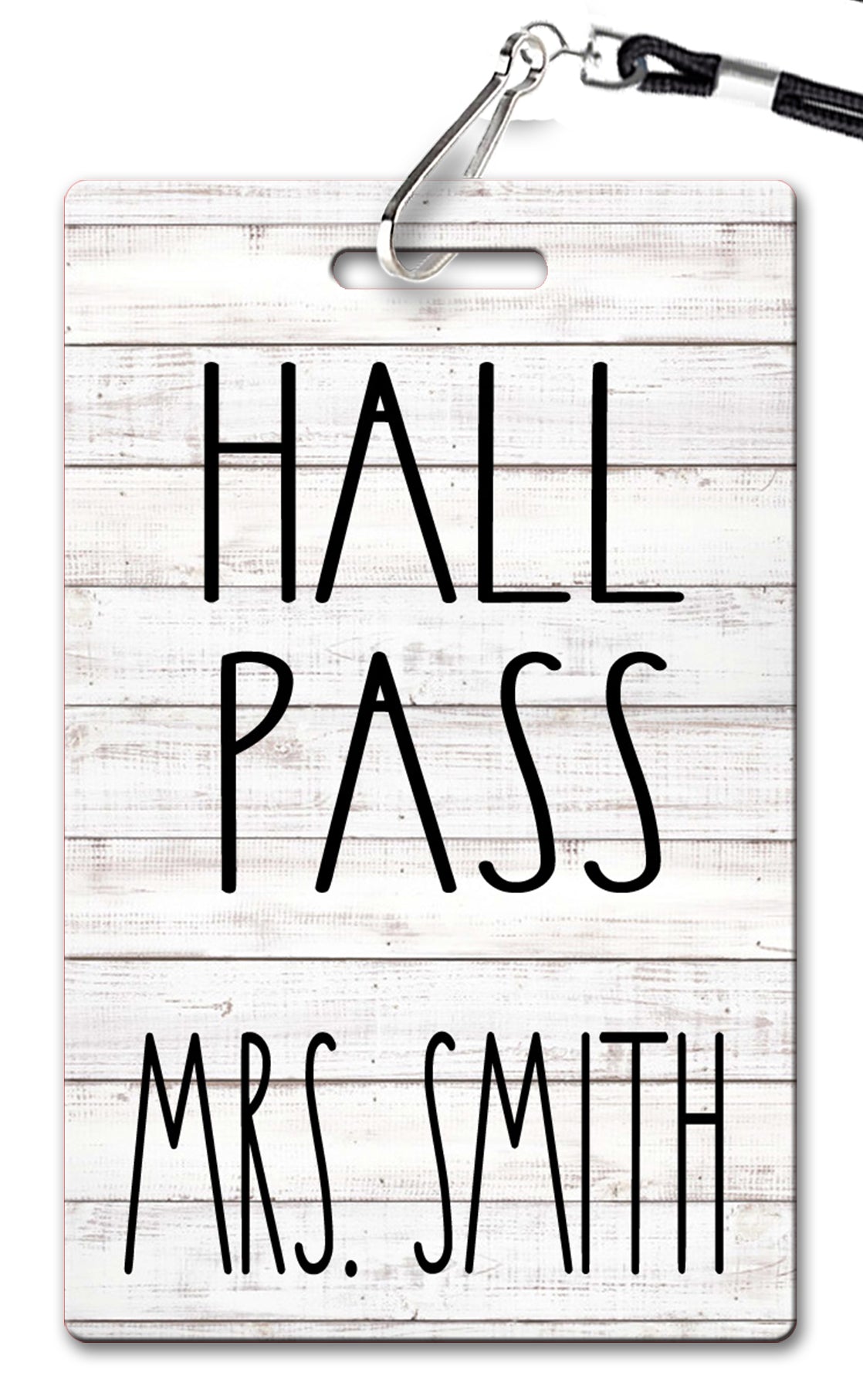 Simple Shiplap Hall Passes (Set of 10)