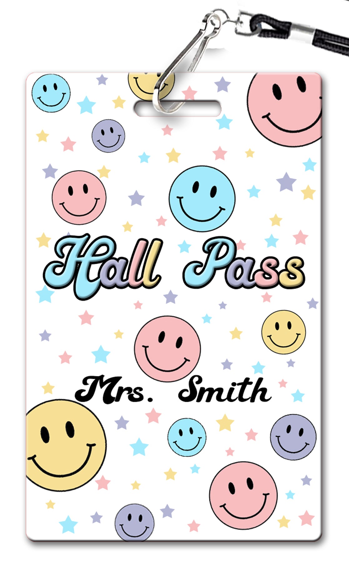 Smiley Face Hall Passes (Set of 10)