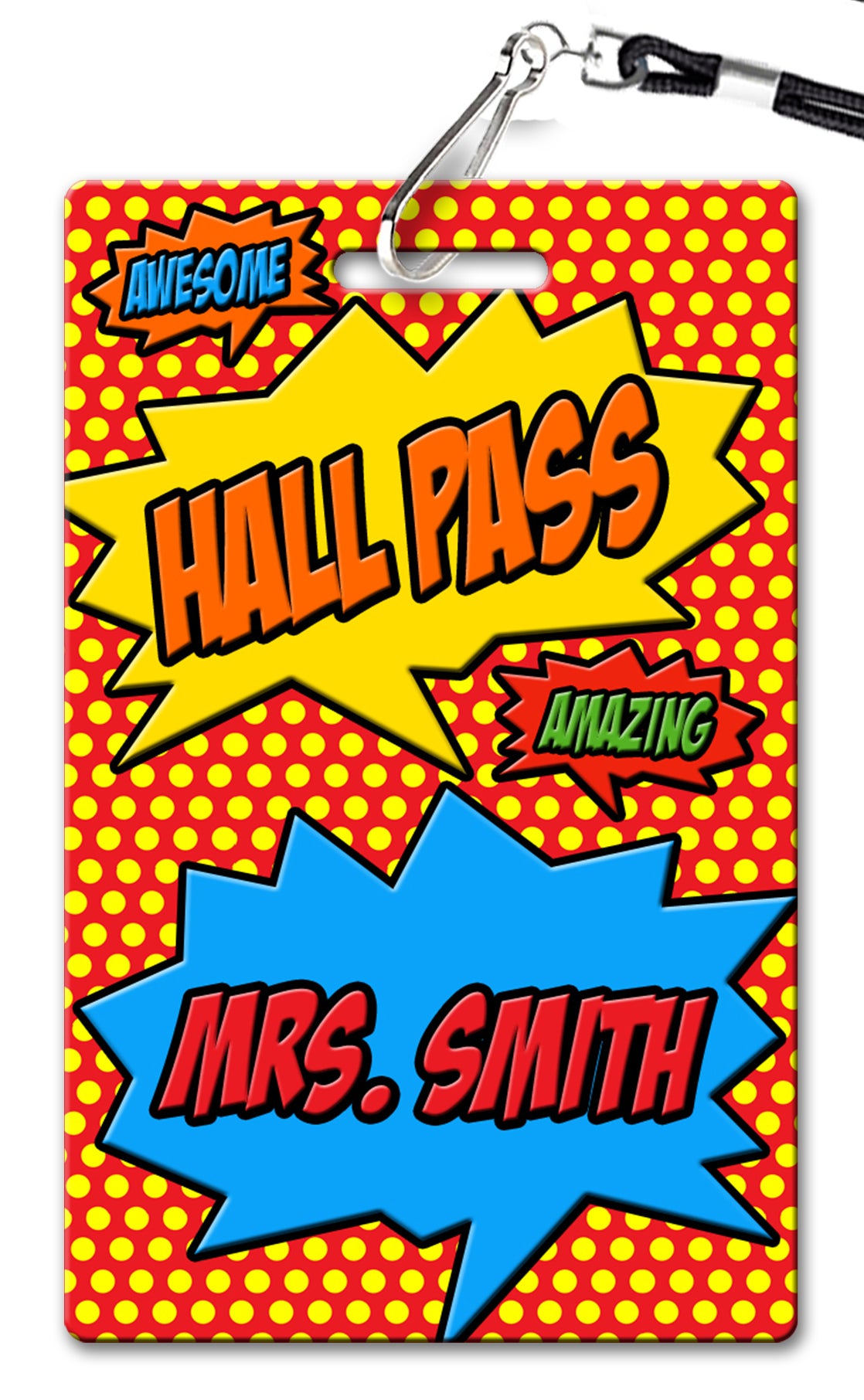 Superhero (v2) Hall Passes (Set of 10)