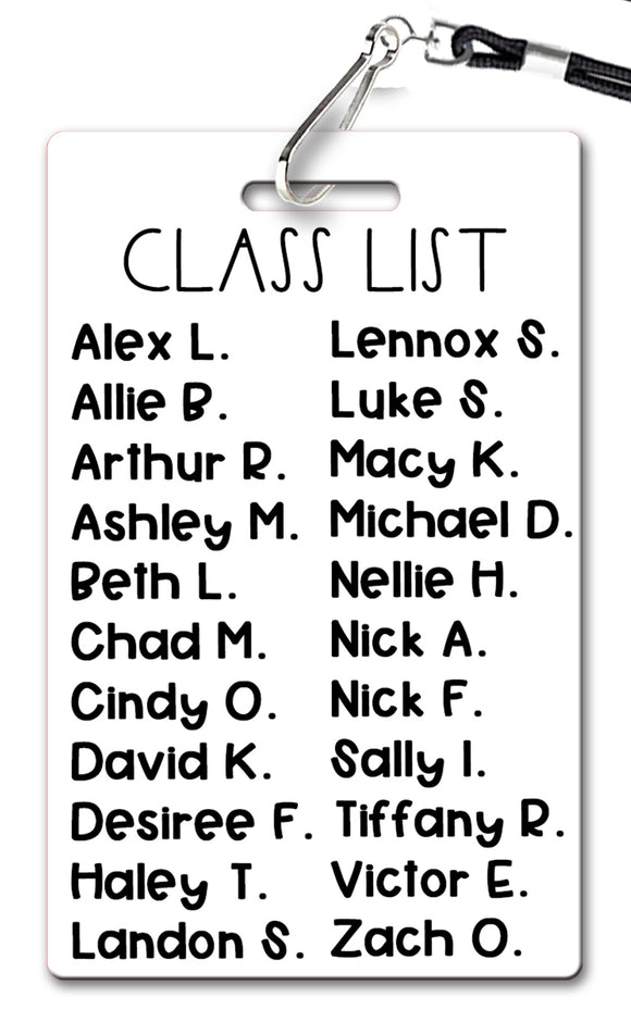 Class List Badge