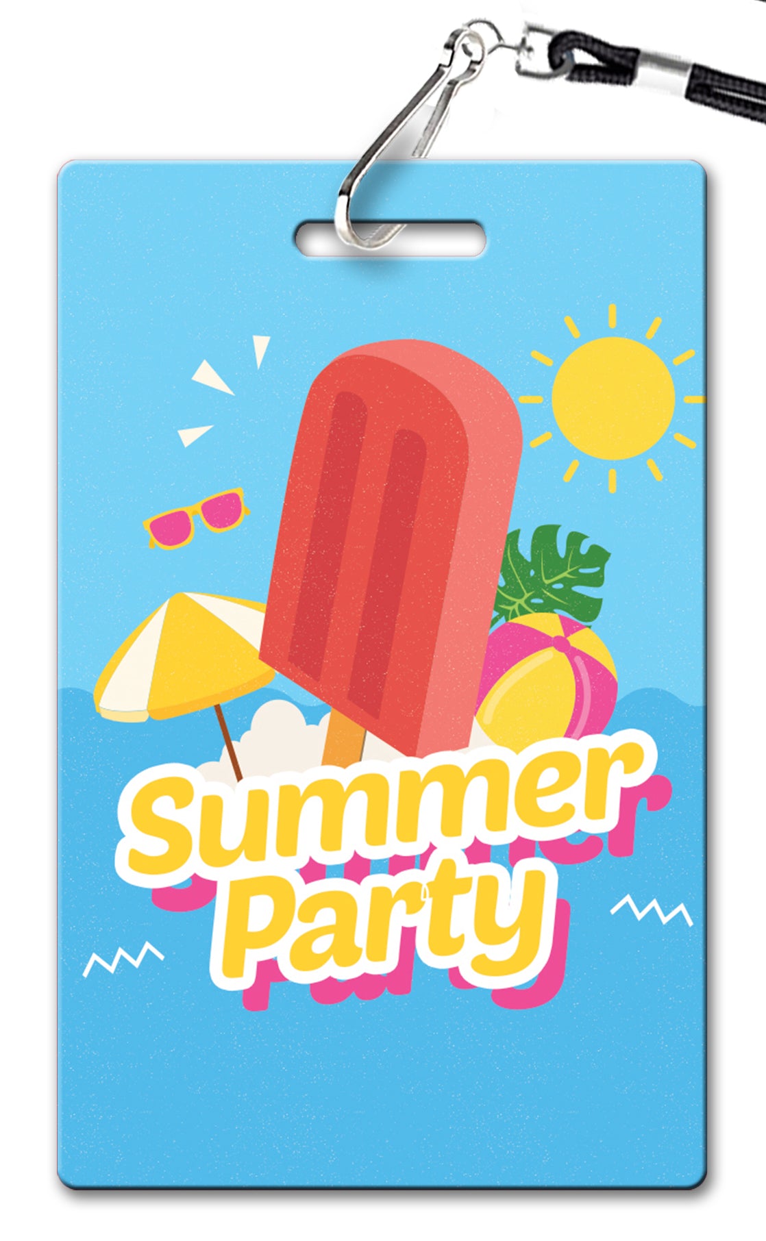 Summer Party Birthday Invitation