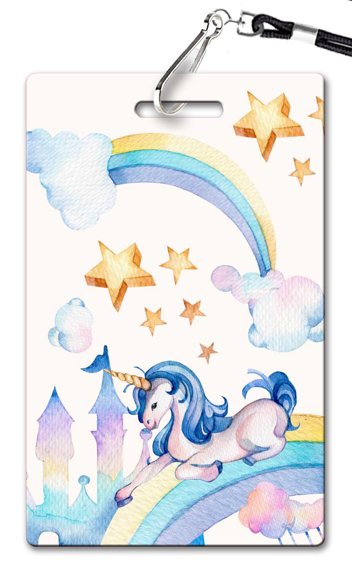 Unicorn Watercolor Birthday Invitation