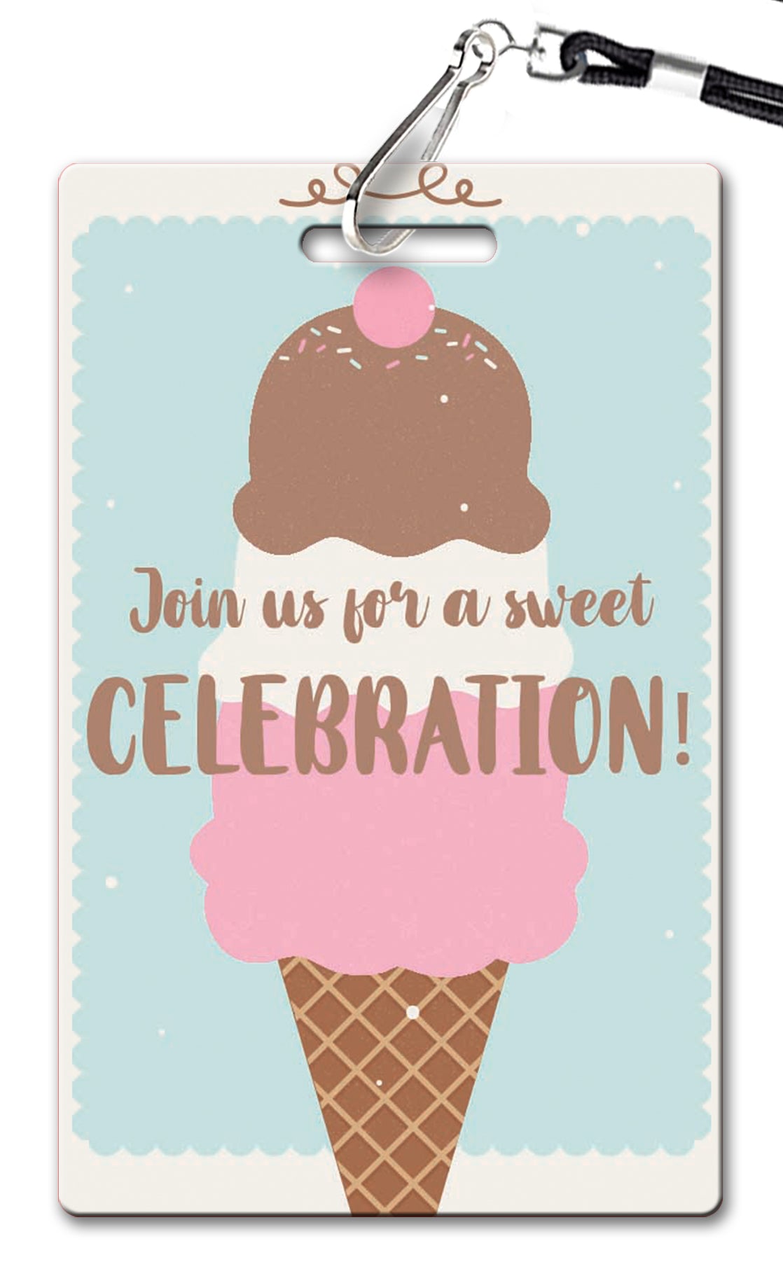 Ice Cream Birthday Invitation