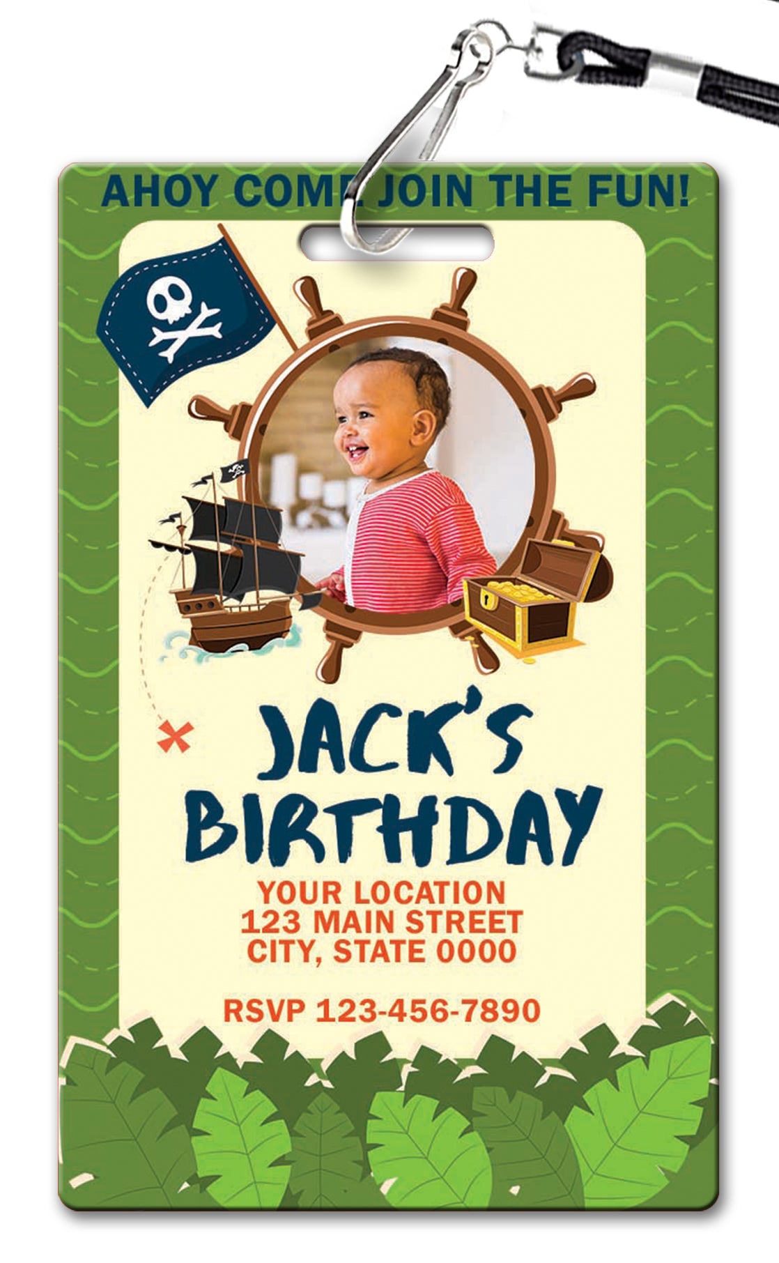 Pirate Birthday Invitation