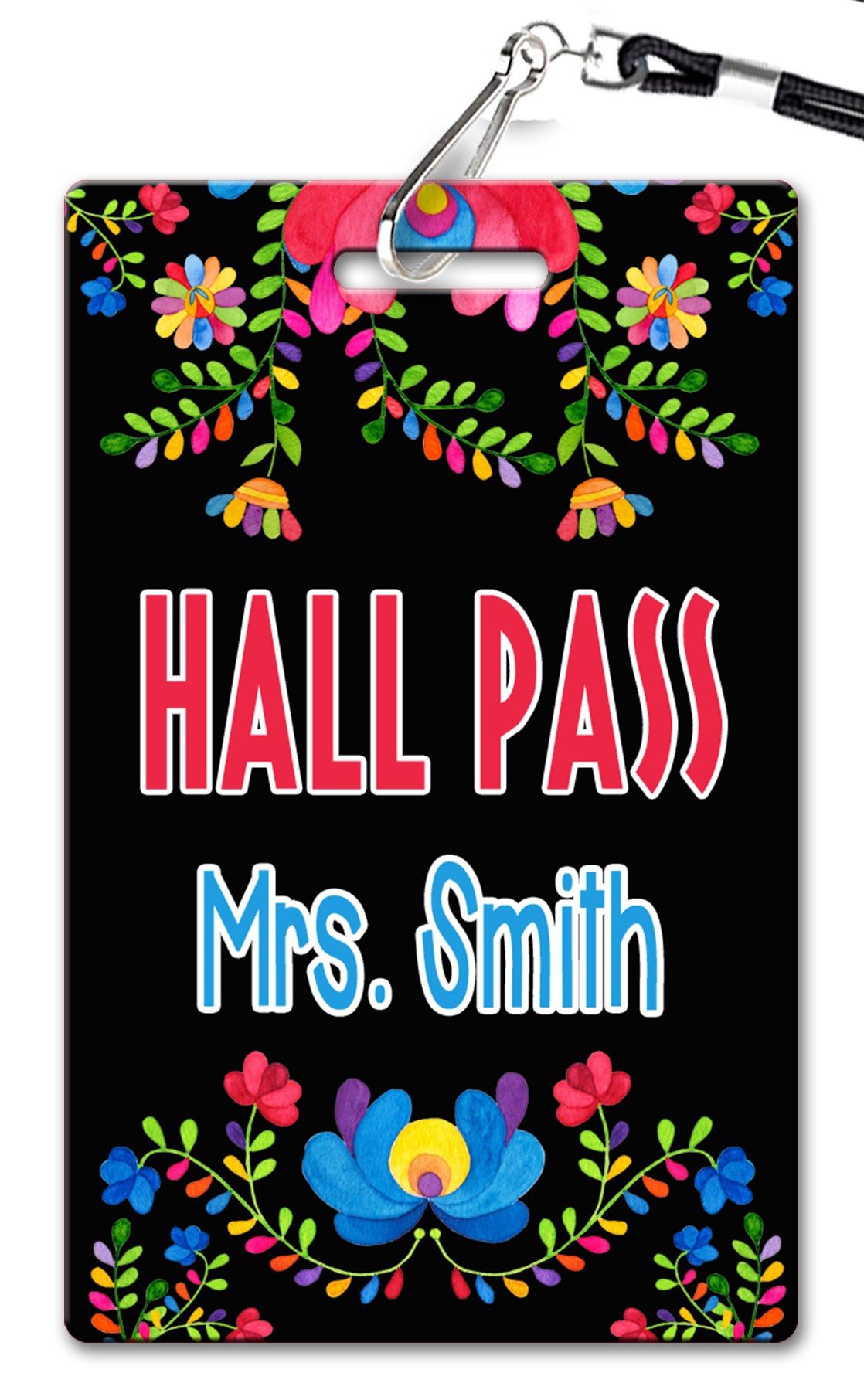 Fiesta Flowers  Hall Passes (Set of 10)